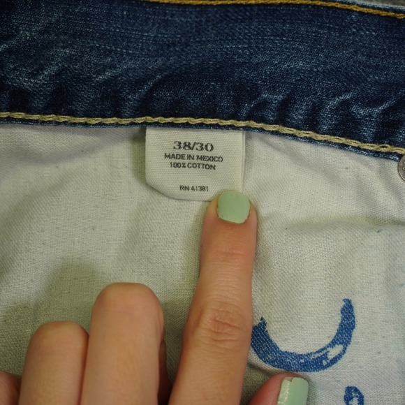 Polo Ralph Lauren Jeans Mens 38x30 Blue Classic Fit 867 Straight Medium Denim - Picture 10 of 16